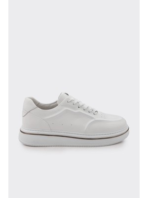 Derinet Hakiki Deri Lastik Bağcıklı Erkek Sneaker