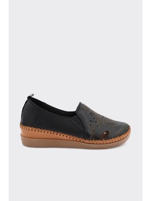 Derinet Hakiki Deri Comfort Taban Casual Kadın Ayakkabı