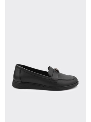 Derinet Hakiki Deri Kadın Loafer