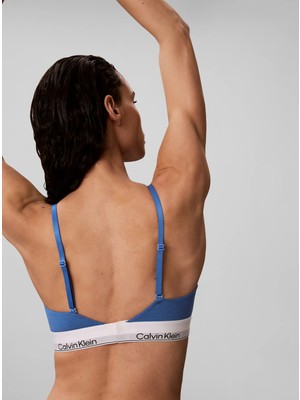 Calvin Klein Kadın / Kız Mavi Calvin Klein Lıghtly Lıned Trıang, C2L Mavi Kadın Bralet