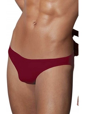 Doreanse Erkek Modal Ince Bel Bantlı Düz Renk Slip Külot 1281 - Bordo