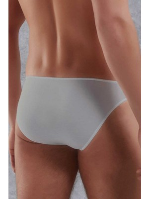Doreanse Erkek Modal Ince Bel Bantlı Düz Renk Slip Külot 1281 - Grı