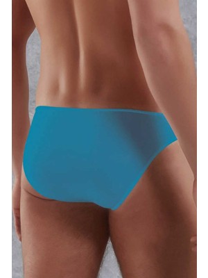 Doreanse Erkek Modal Ince Bel Bantlı Düz Renk Slip Külot 1281 - Turkuaz