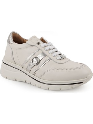 Mammamia Kadın Sneaker Bağcıklı Hakiki Deri Hafif Yastıklamalı Chunky Yürüyüş 26Y-7110