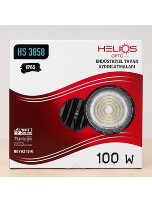 Helıos Opto 100W Endüstriyel LED ARMATÜR-IP65-BEYAZ Işık