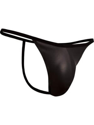 Doreanse Erkek Polyester Çok Renkli Tanga String 1326 - Mat Siyah