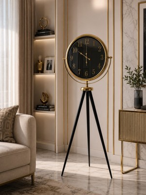 Teknoparkx Gold Elite Aynalı Tripod 150 x 45 cm Ayaklı Saat