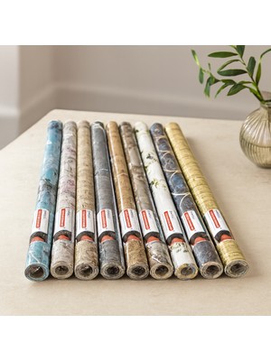 Uravas Store Kendinden Yapışkanlı Folyo Duvar Kağıdı (2 M x 45 Cm) - Mix Desenli