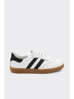 Derinet Comfort Taban Hakiki Deri Kadın Sneaker