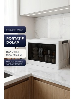Kitchen Life Tekli Istiflenebilir Portatif Katlanabilir Çok Amaçlı Organizer Dolap-Mutfak Banyo Dolabı