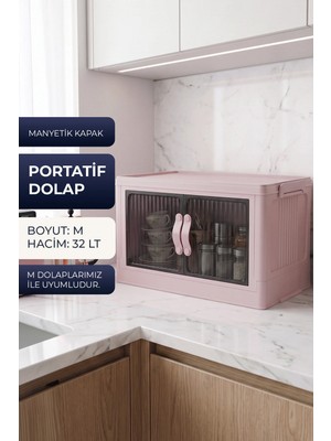 Kitchen Life Tekli Istiflenebilir Portatif Katlanabilir Çok Amaçlı Organizer Dolap-Mutfak Banyo Dolabı