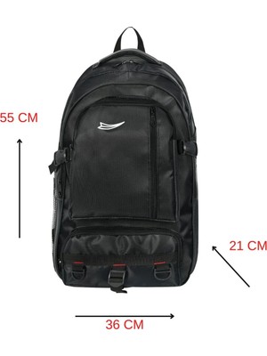 Galb Leather Ortopedik Siyah Kamp Seyahat ve Dagci Spor Cantasi 50 Litre Cod 3400