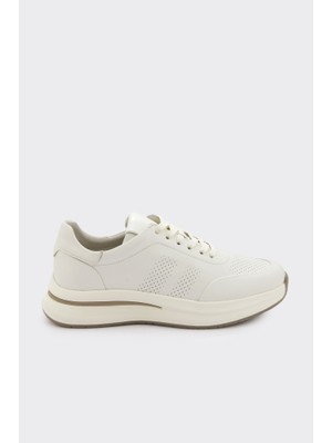 Derinet Hakiki Deri Bağcıklı Erkek Sneaker