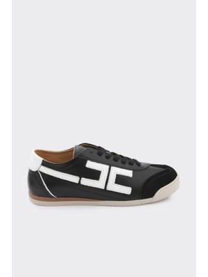 Derinet Hakiki Deri Bağcıklı Kadın Sneaker