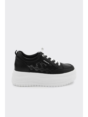 Derinet Yüksek Taban Bağcıklı Kadın Sneaker