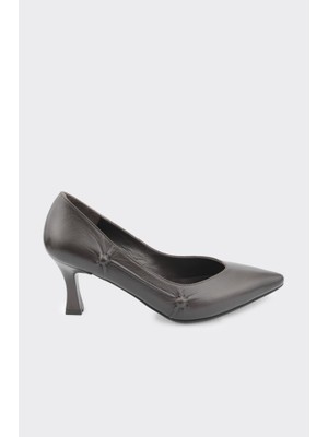 Derinet Hakiki Deri Kadın Stiletto