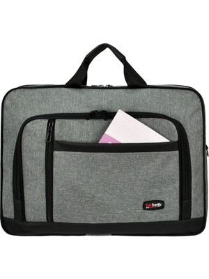 Galb Leather Unisex Gri 17.2 Inc Laptop & Evrak Cantasi