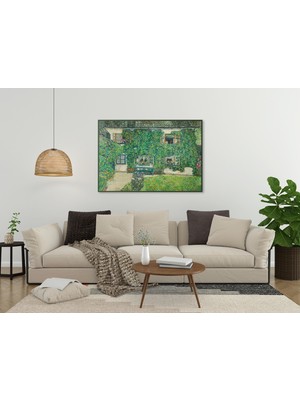 Pegziz Ormancı Evi Iı Tablosu | Modern Peyzaj Sanatı Çerçeveli Duvar Dekoru
