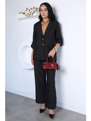 Gülseli Kadın Ceket Pantolon Ikili Takım P-00022966