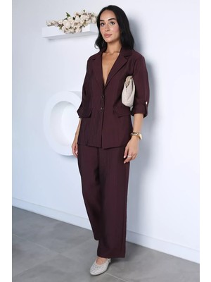 Gülseli Kadın Ceket Pantolon Ikili Takım P-00022966