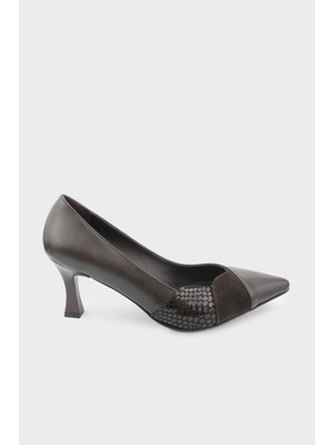 Derinet Hakiki Deri Kadın Stiletto