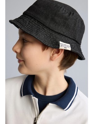 DeFacto %100 Pamuk Jean Bucket Şapka Erkek Çocuk B7890A826SM