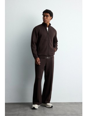 DeFacto Ultra Yumuşak Baggy Fit Elastik Bel Ön Dikiş Detaylı Dalgıç Kumaş Jogger Pantolon H6171AX26AU