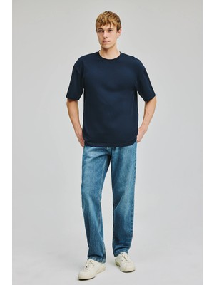 DeFacto %100 Pamuk Straight Fit Yıkama Efektli Jean Pantolon H7644AX26AU