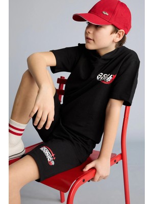 DeFacto Sweatshirt Kumaşı 2'li Takım Erkek Çocuk H0327A826SM
