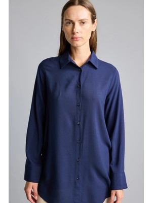 DeFacto Regular Fit Basic Uzun Kollu Tesettür Gömlek Tunik Z3538AZ26SP