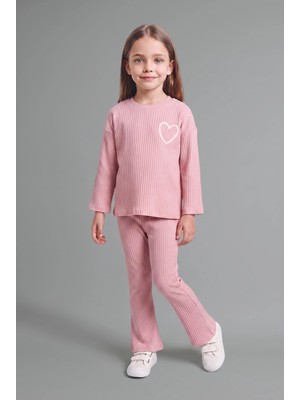 DeFacto Kalp Desenli Fitilli Kaşkorse 2'li Takım Kız Bebek G9202A526SP
