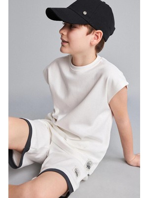 DeFacto %100 Pamuk Bisiklet Yaka Atlet Erkek Çocuk H8048A826HS
