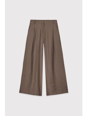 Babokah Geniş Paça Crop Pantolon