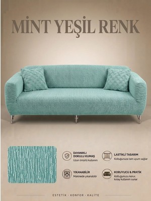 Arife Home 3 Kişilik Koltuk Örtüsü A Kalite Tek Adet Kanepe Örtüsü Yıkanabilir Kayma Yapmayan Çekyat Örtüsü Koltuk Kılıfı Sofa Cover
