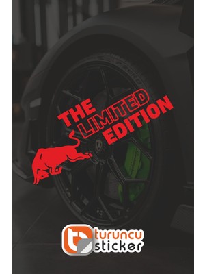 Turuncu Sticker Redbull The Limited Edition Sticker Etiket 20X6.5 cm – Araç – Motor – Laptop - Kask Etiket Sticker