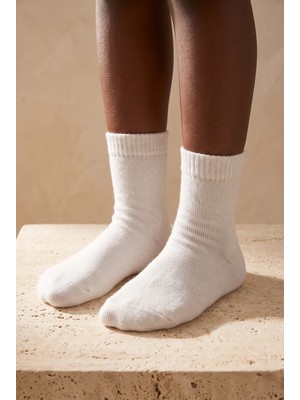 Bony Socks Çocuk Family Pamuklu Soket Çorap Beyaz
