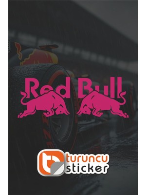 Turuncu Sticker Redbull Sticker Etiket 15X5.5 cm – Araç – Motor – Laptop - Kask Etiket Sticker