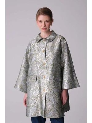 Gusto Jakar Desenli Kaftan - Mint