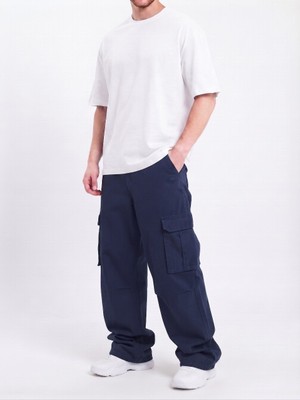 Wkm Erkek Gabardin Baggy Fit Kargo Pantolon
