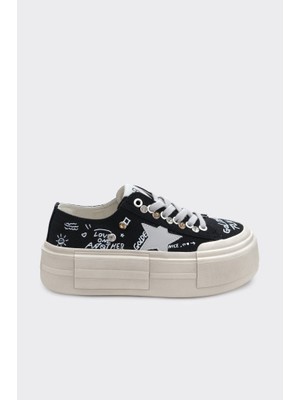 Derinet Yüksek Taban Kadın Sneaker
