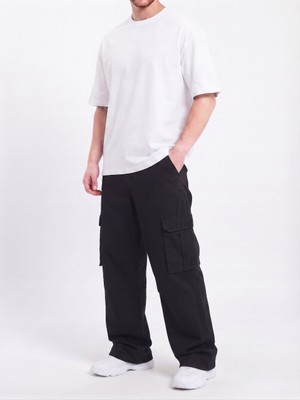 Wkm Erkek Gabardin Baggy Fit Kargo Pantolon
