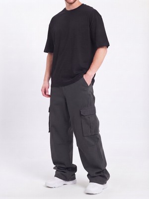 Wkm Erkek Gabardin Baggy Fit Kargo Pantolon