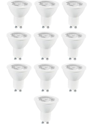 Horoz Elektrik Horoz LED Çanak Ampul PAR16 10W 6500K 820LM GU10 ( Convex Lensli Serisi ) 175-250V (10ADET)