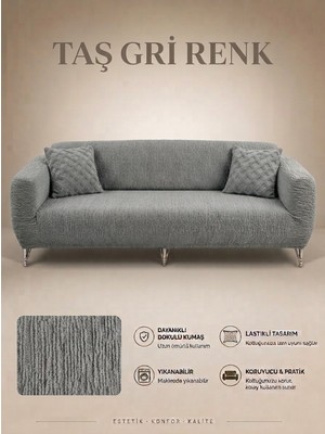 Arife Home 3 Kişilik Koltuk Örtüsü A kalite tek adet Kanepe Örtüsü yıkanabilir kayma yapmayan çekyat Örtüsü koltuk kılıfı sofa Cover