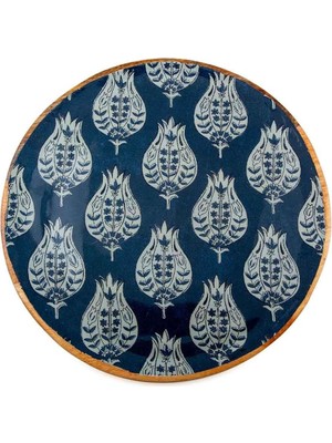 Zemira Holza Yuvarlak Tepsi 30X30 cm