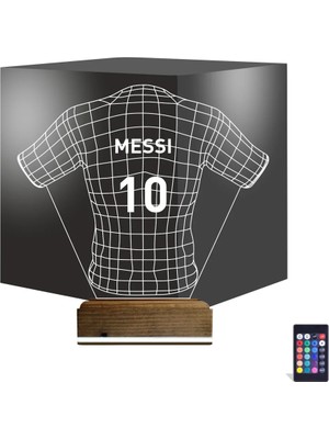 Luvivia Futbol Forma Taraftar Kişiye Özel 3D Lamba - Masa Gece Lambası
