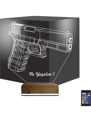 Luvivia Asker Polis Tabanca Kişiye Özel 3D Lamba - Masa Gece Lambası