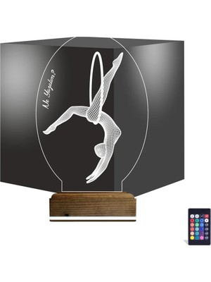 Luvivia Jimnastik Kişiye Özel 3D Lamba - Masa Gece Lambası