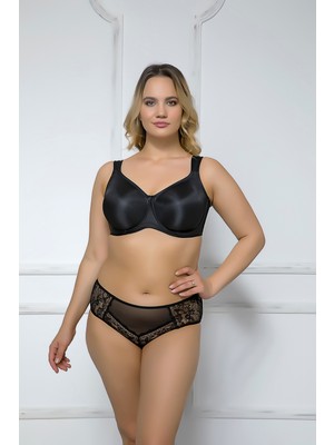 moonlight underwear Moonlight 2119 Siyah Minimizer Toparlayıcı Sütyen Dikişsiz Rahatlık ve Nefes Alabilir Yapı