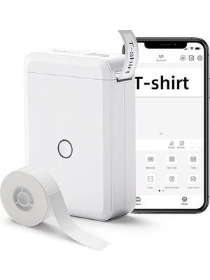 İlk El Grup PM-20343 Kablosuz Taşınabilir Bluetooth’lu Etiket Makinesi